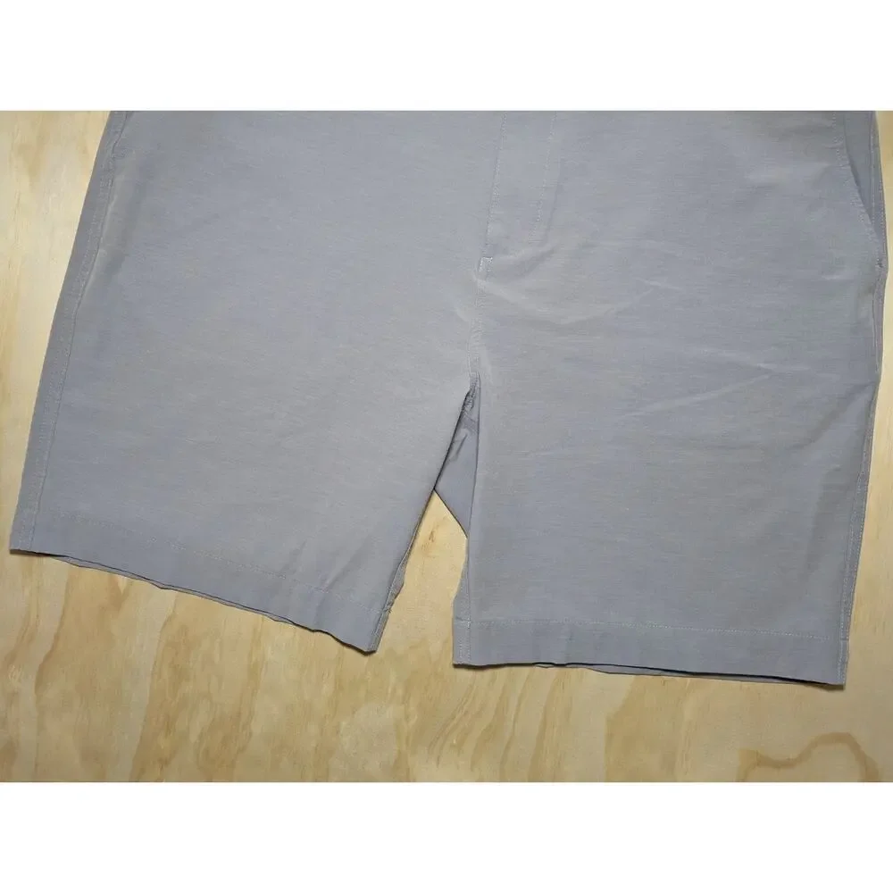 Faherty Men's 40 All Day Shorts Grey Hybrid Stretch Flat Front Casual Surf